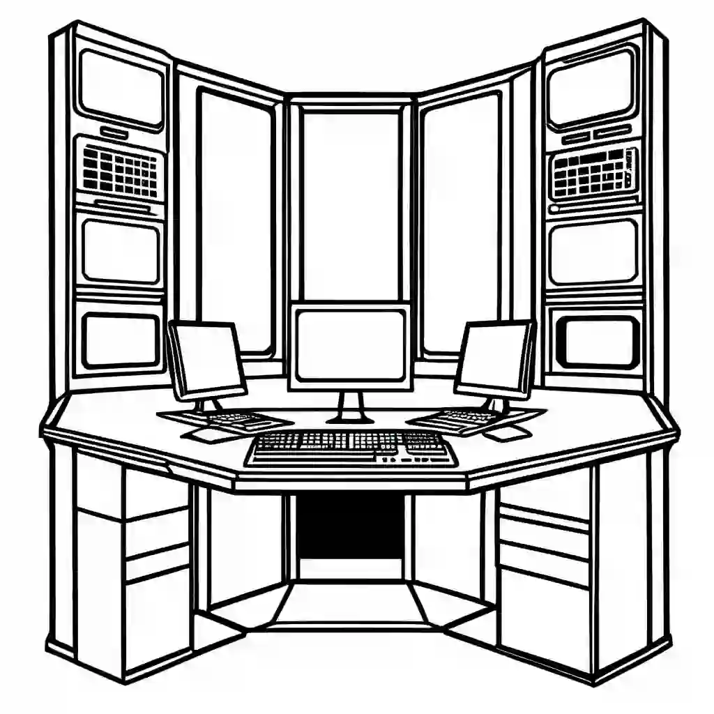 Command Centers coloring pages